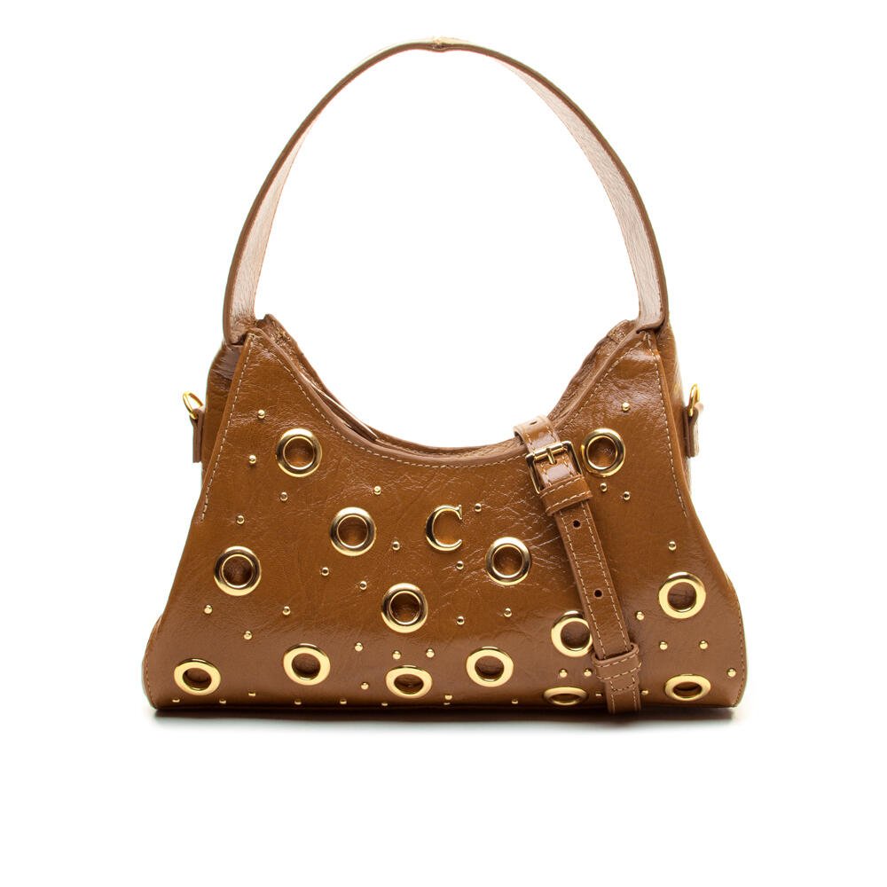 Bolsa Couro Marrom Cecconello C2652-3