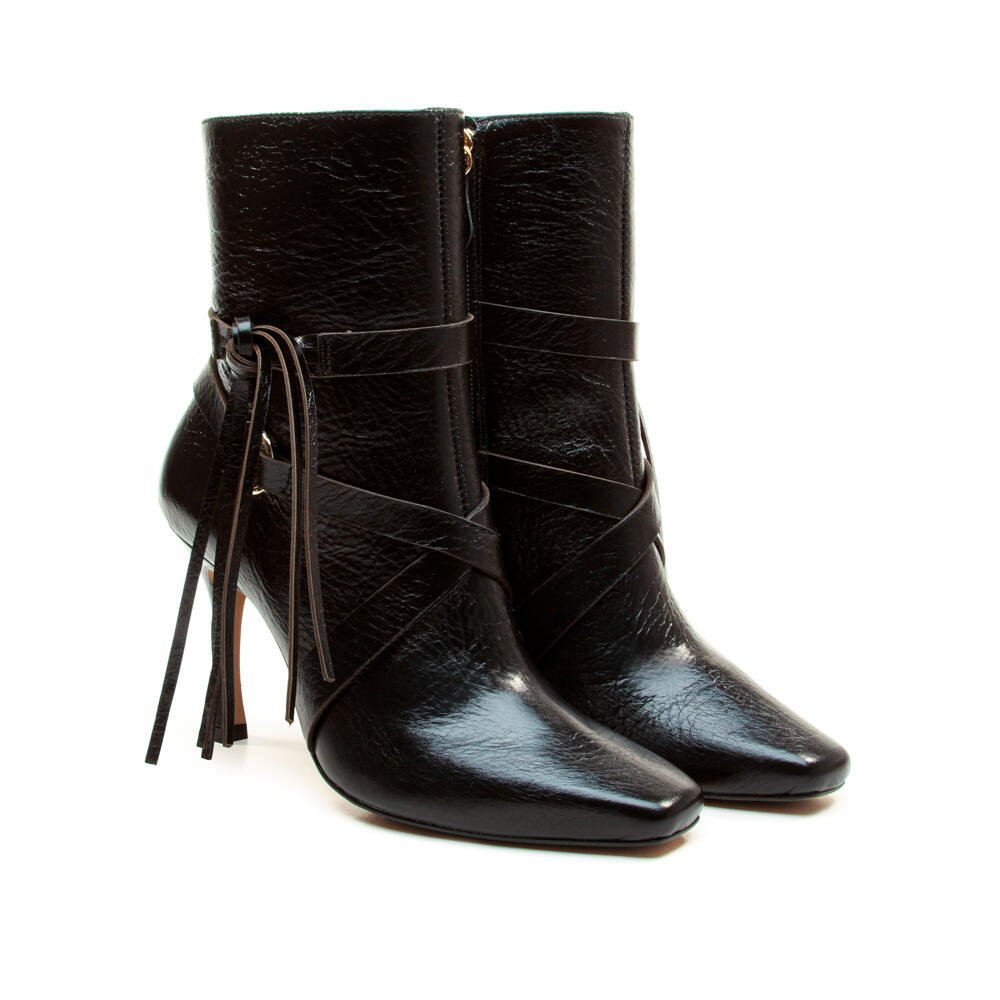 Bota Couro Preto Cano Curto Cecconello 2962001-2 Preto 4
