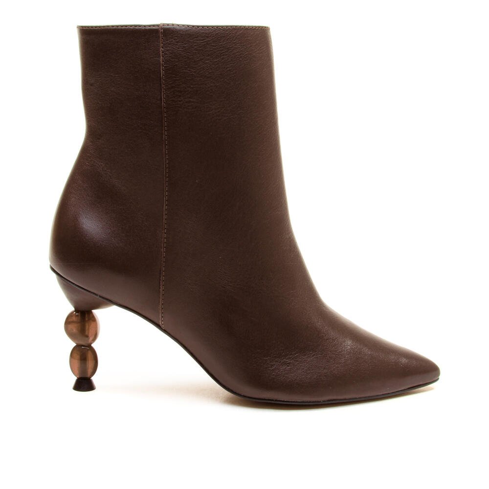 Bota Couro Marrom Cano Curto Cecconello 2935002-3