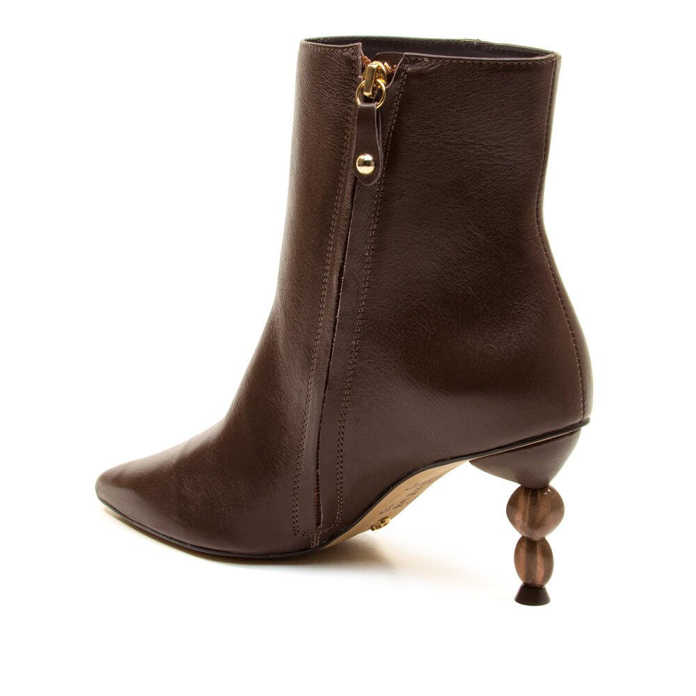 Bota Couro Marrom Cano Curto Cecconello 2935002-3 Marrom 3