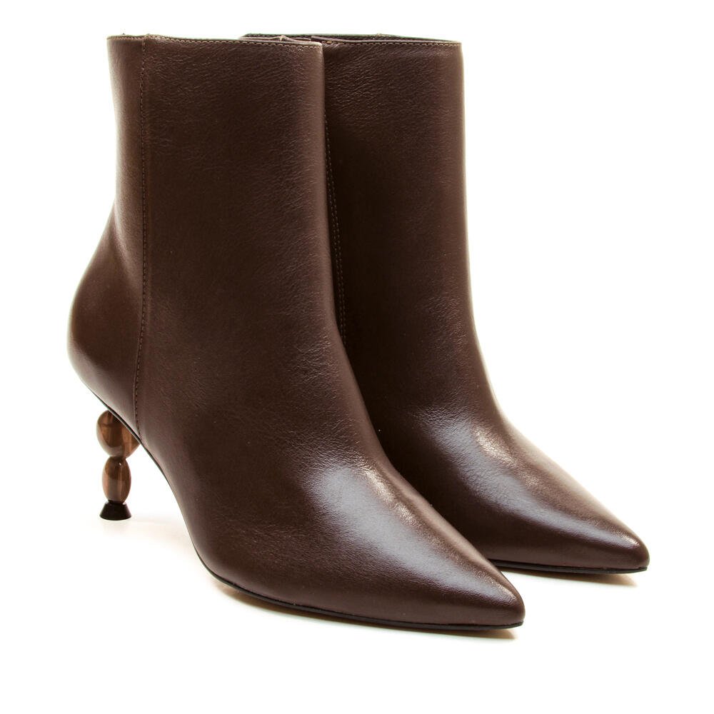 Bota Couro Marrom Cano Curto Cecconello 2935002-3 Marrom 4