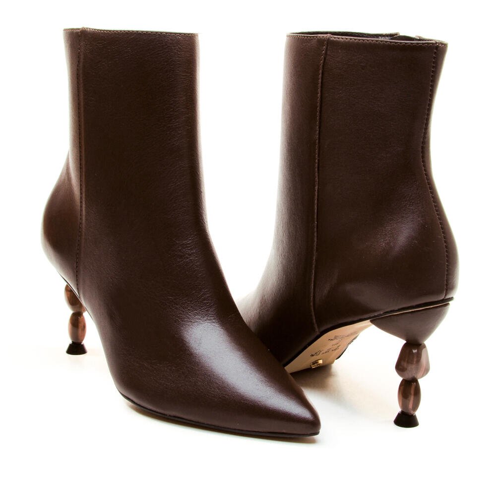 Bota Couro Marrom Cano Curto Cecconello 2935002-3 Marrom 5
