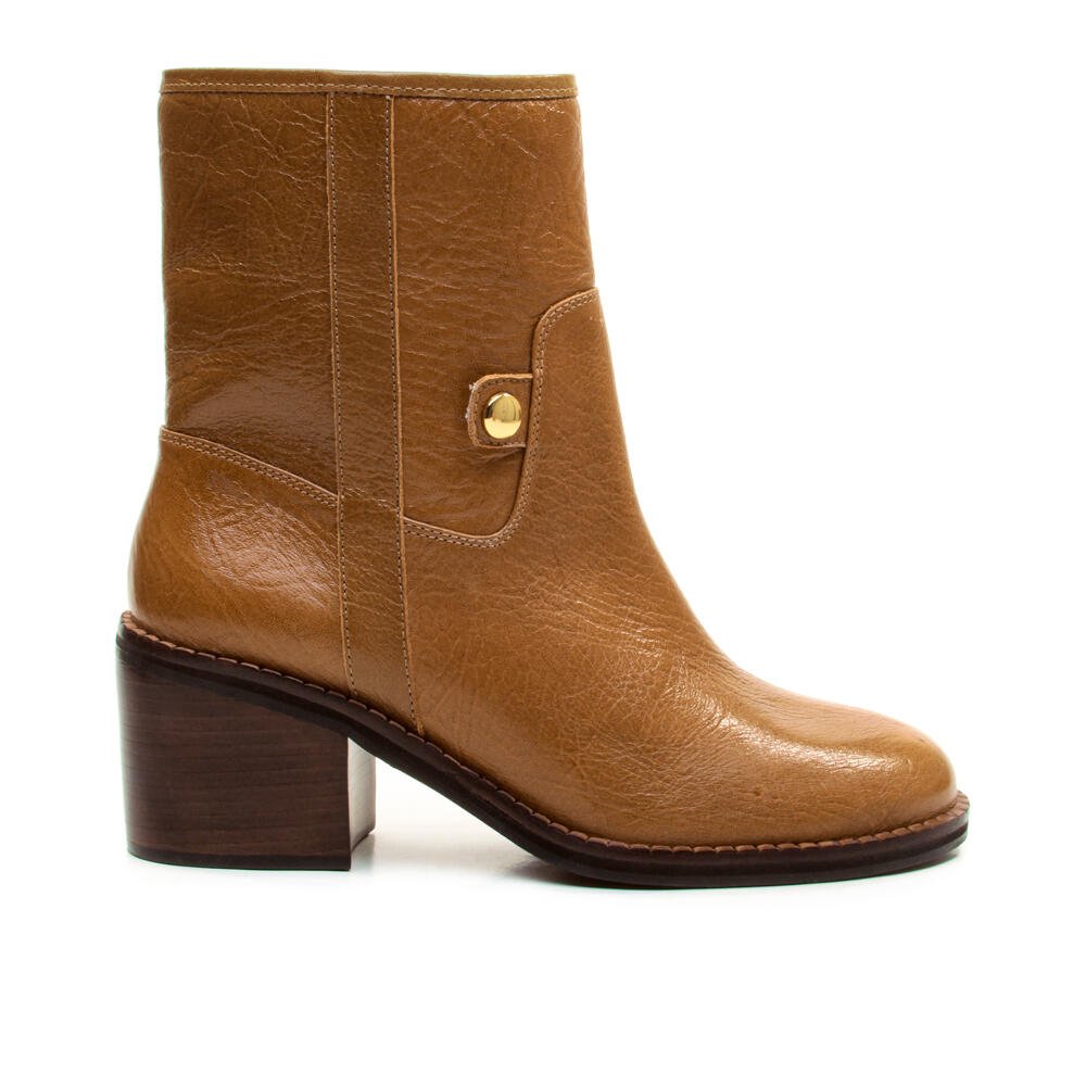 Bota Couro Marrom Cano Curto Cecconello 2971002-3