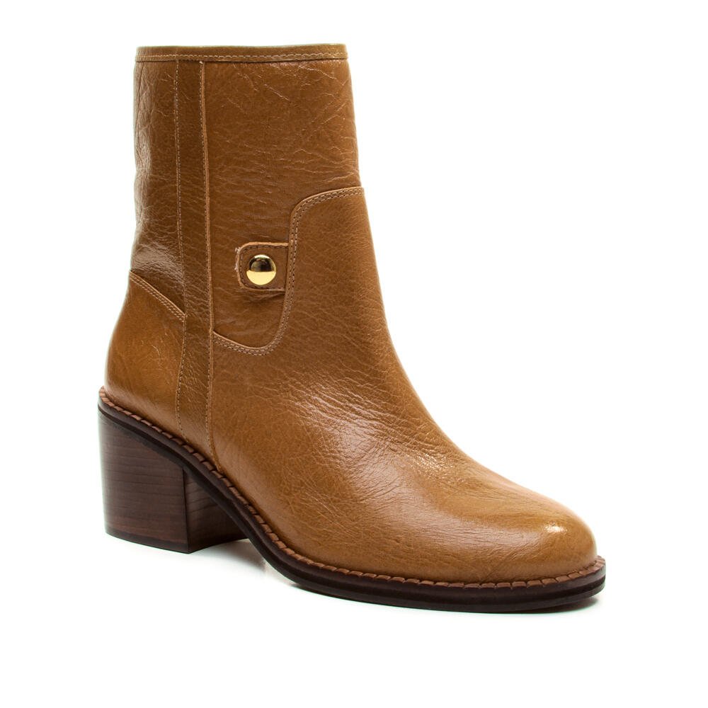 Bota Couro Marrom Cano Curto Cecconello 2971002-3 Marrom 3