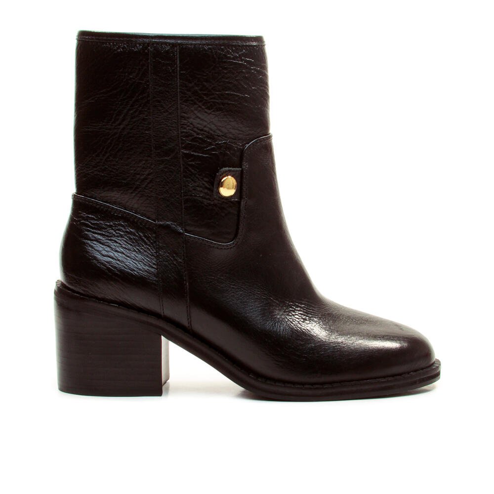 Bota Couro Preto Cano Curto Cecconello 2971002-2