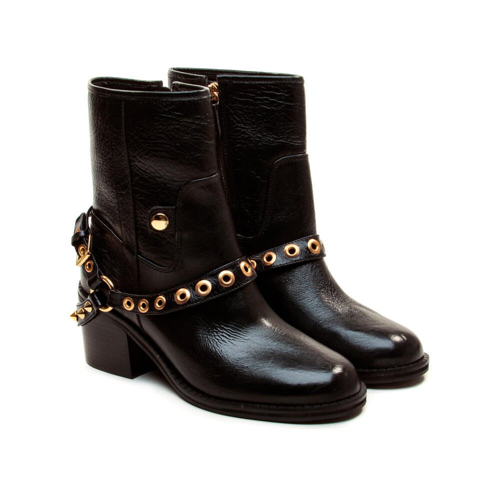 Bota Couro Preto Cano Longo Cecconello 2971001-2 Preto 4