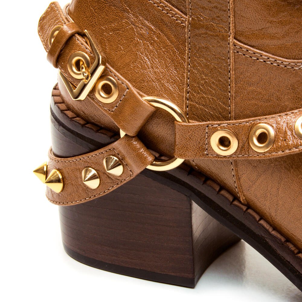 Bota Couro Marrom Cano Longo Cecconello 2971001-3 Marrom 5