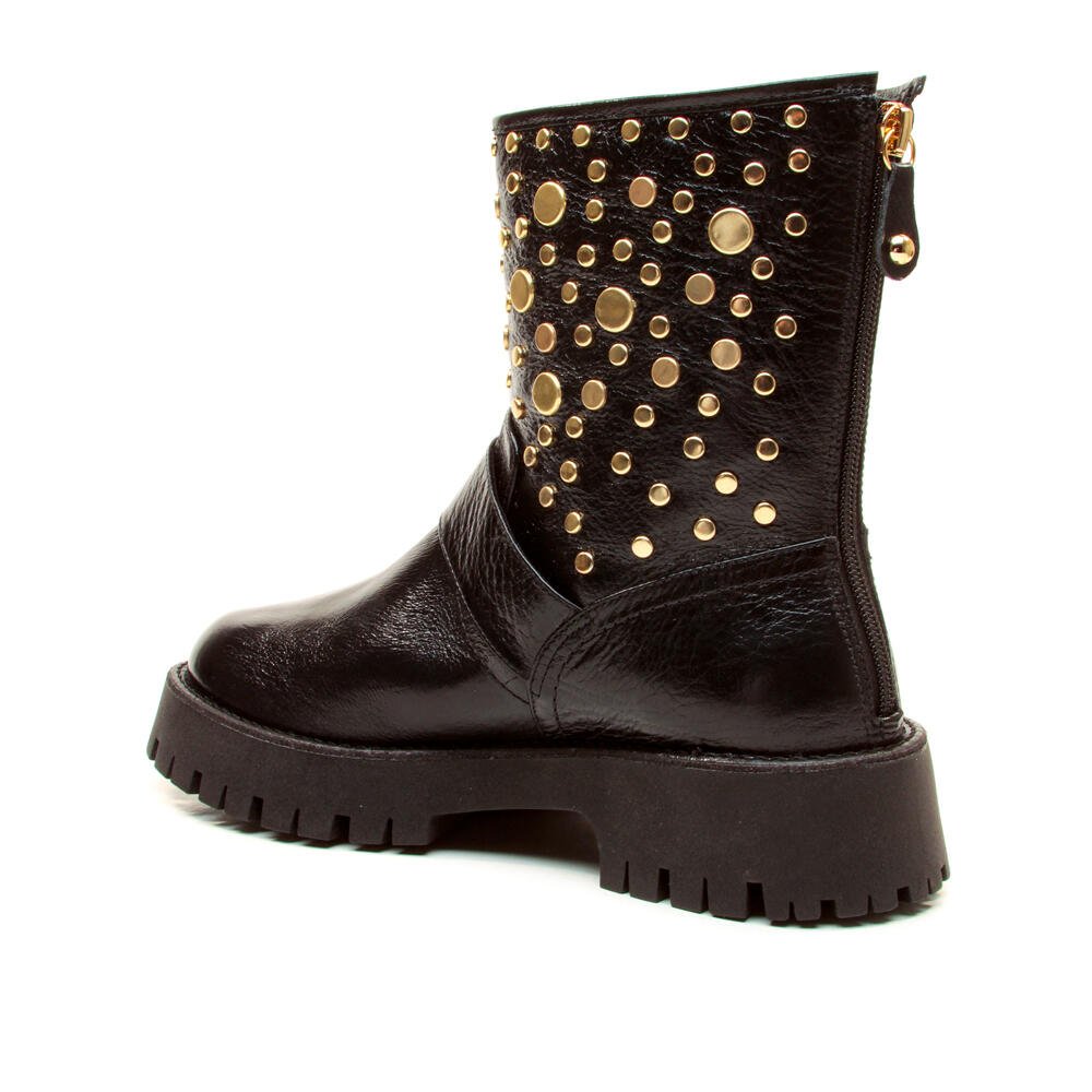 Bota Couro Preto Cano Médio Cecconello 2972001-1 Preto 4