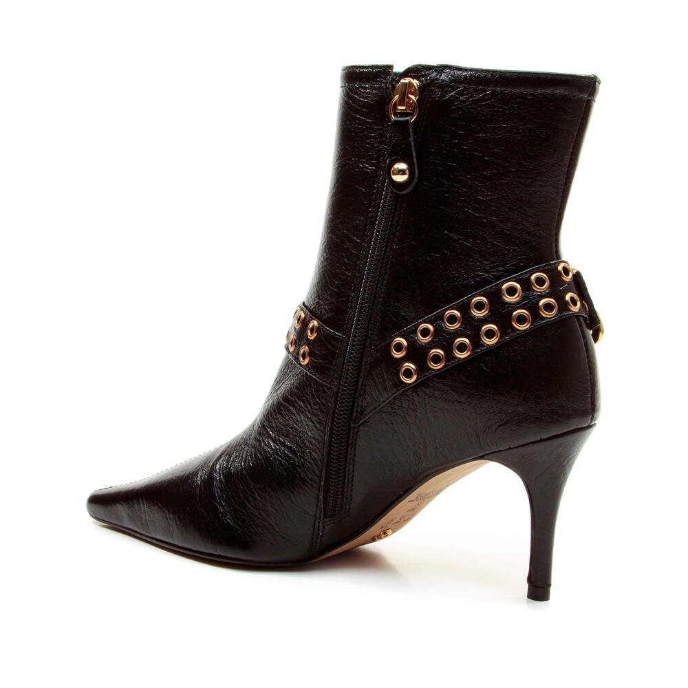 Bota Couro Preto Cano Curto Cecconello 2970001-1 Preto 4