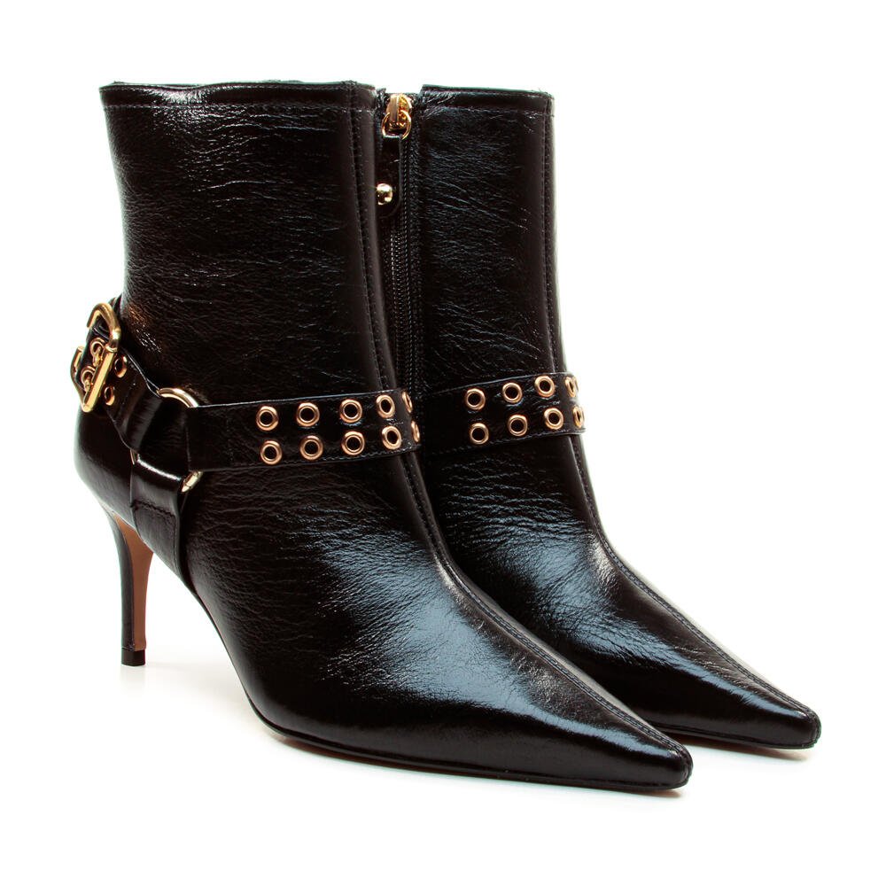 Bota Couro Preto Cano Curto Cecconello 2970001-1 Preto 5