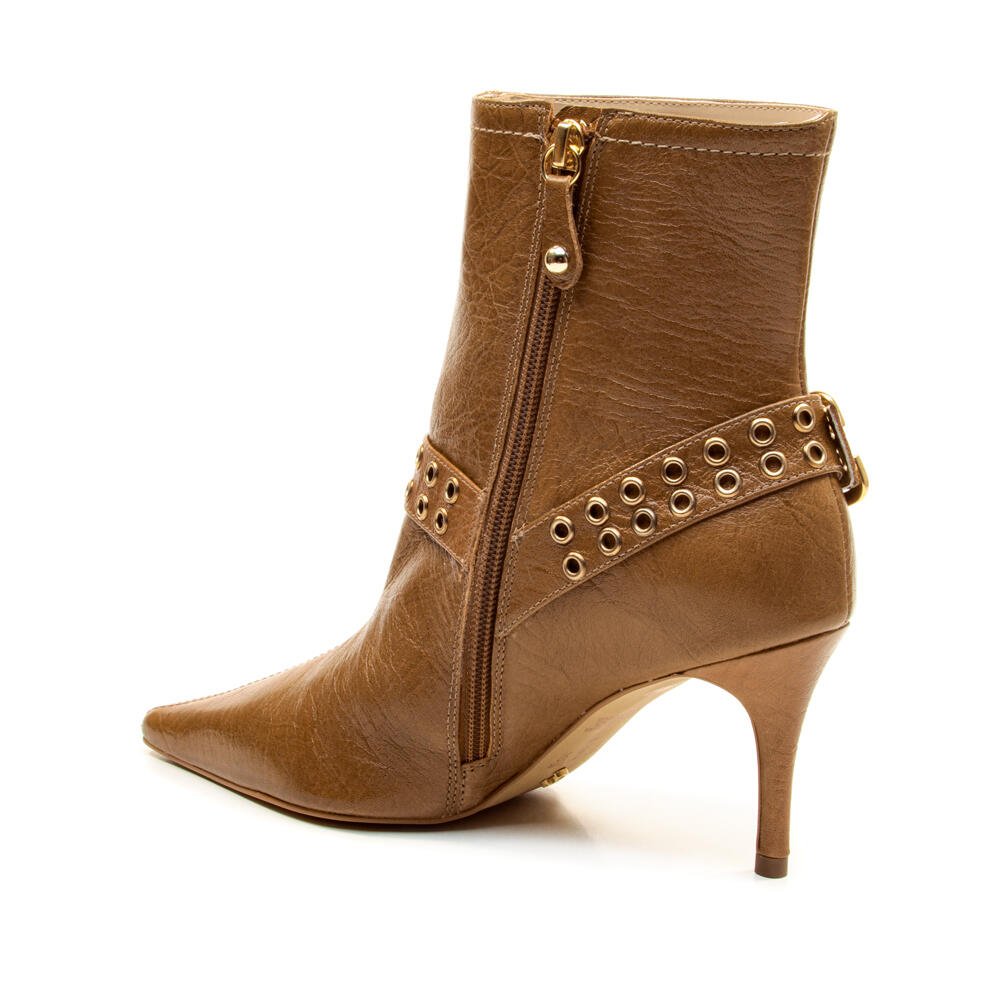 Bota Couro Marrom Cano Curto Cecconello 2970001-2 Marrom 4