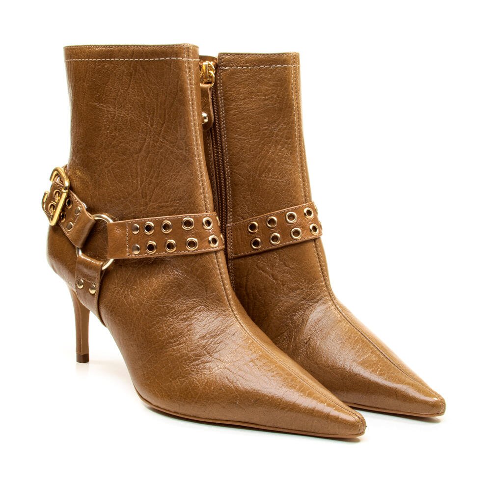 Bota Couro Marrom Cano Curto Cecconello 2970001-2 Marrom 5