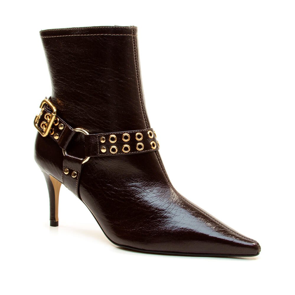 Bota Couro Marrom Cano Curto Cecconello 2970001-3 Marrom 3