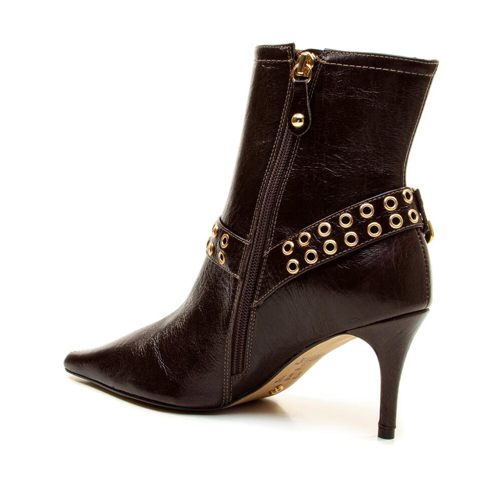 Bota Couro Marrom Cano Curto Cecconello 2970001-3 Marrom 4