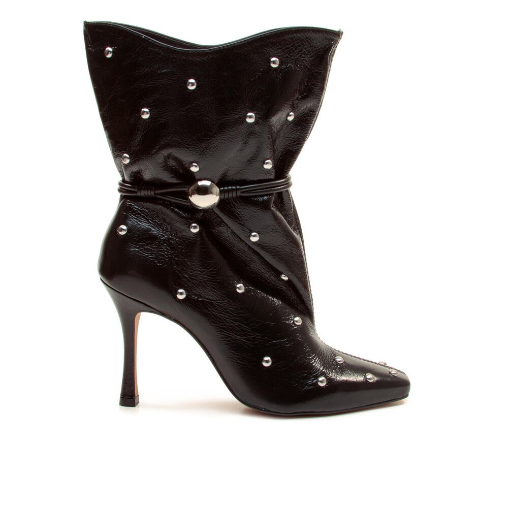 Bota Couro Preto Cano Médio Cecconello 2962003-1