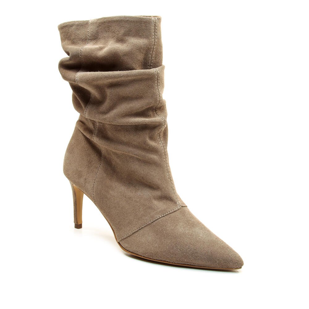 Bota Cinza Cano Médio Slouchy Cecconello 2977001-1 Bege 3