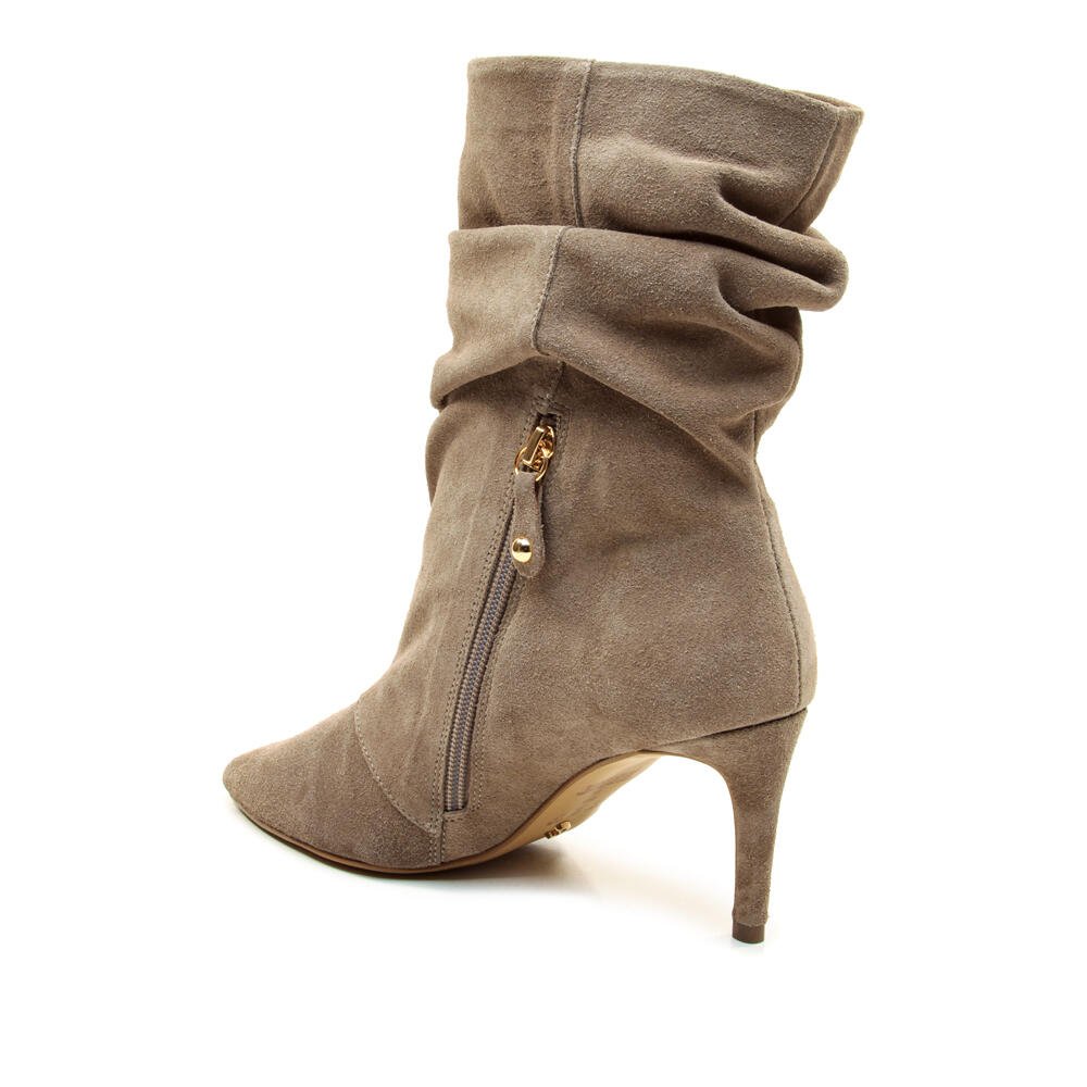 Bota Cinza Cano Médio Slouchy Cecconello 2977001-1 Bege 4