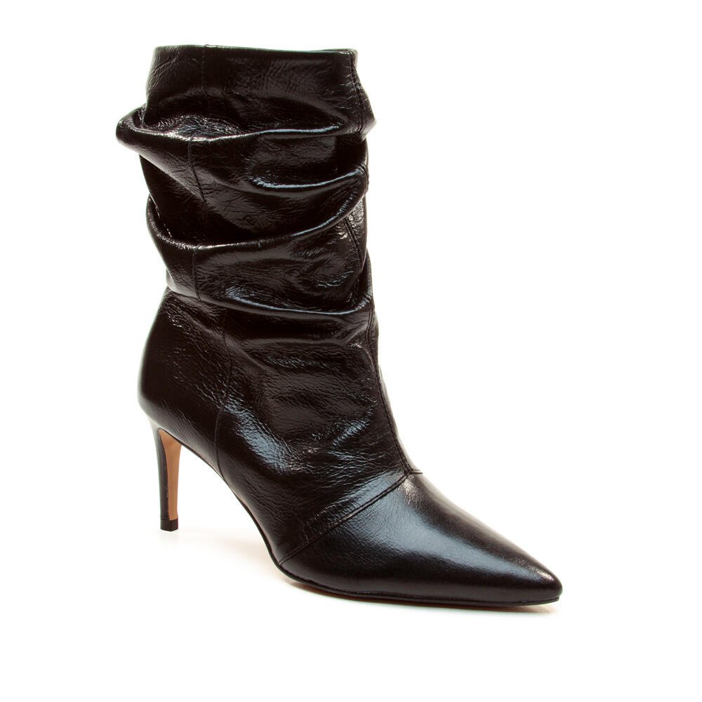 Bota Couro Preto Cano Médio Slouchy Cecconello 2977001-2 Preto 3