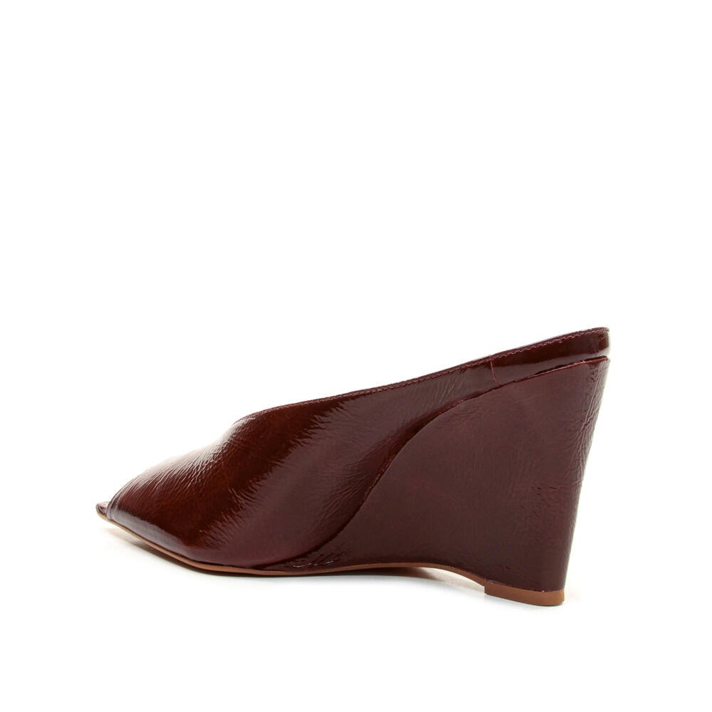Mule Couro Bordô Salto Alto Cecconello 2975002-3 Bordô 4