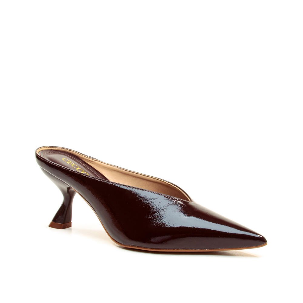 Mule Couro Marrom Salto Médio Cecconello 2958001-4 Marrom 3