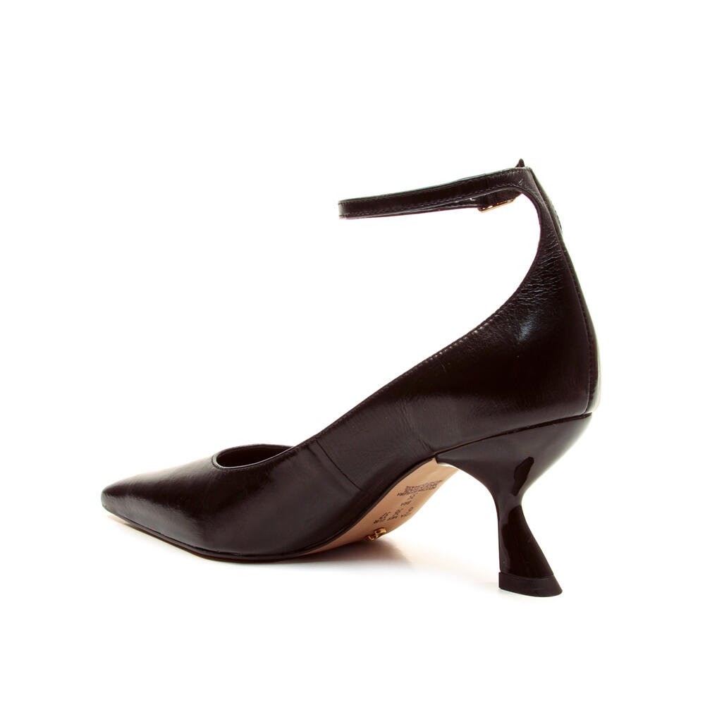 Scarpin Couro Preto Salto Médio Cecconello 2958004-1 Preto 4