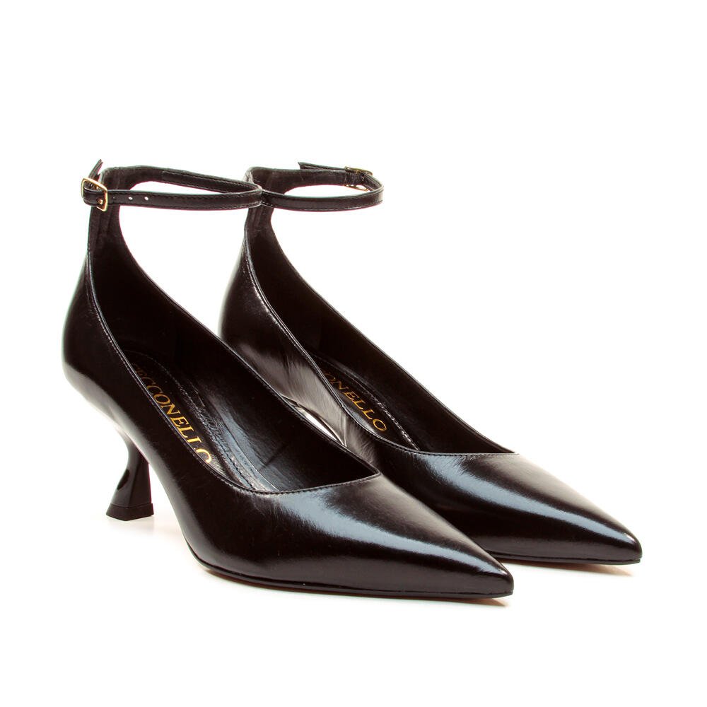 Scarpin Couro Preto Salto Médio Cecconello 2958004-1 Preto 5
