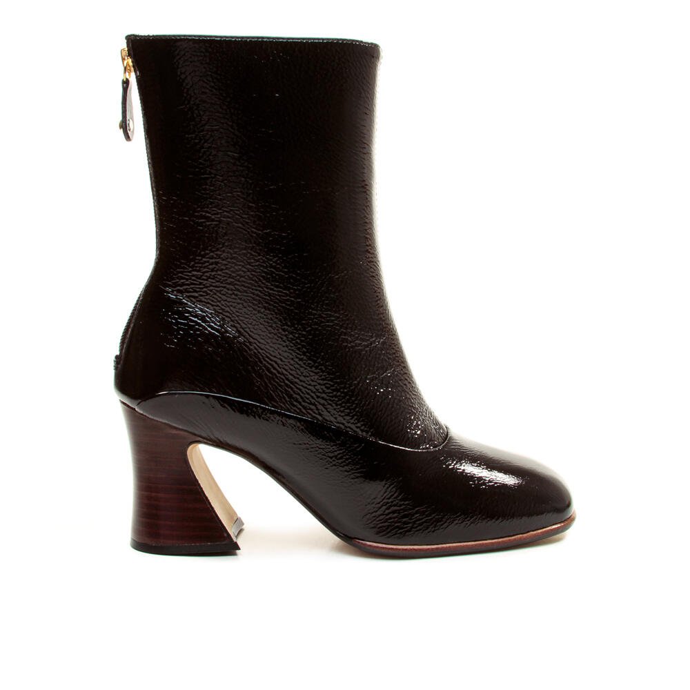 Bota Couro Preto Cano Médio Cecconello 2883006-1
