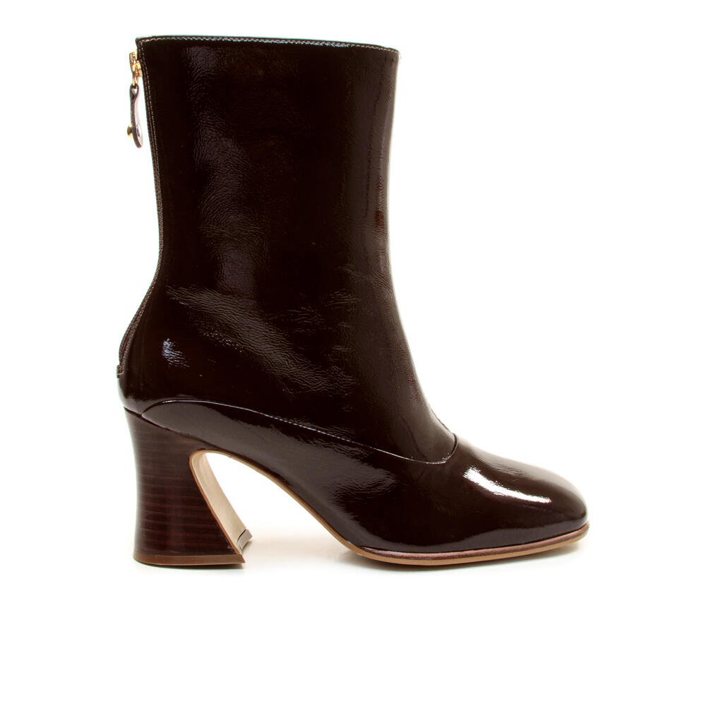 Bota Couro Marrom Cano Médio Cecconello 2883006-2