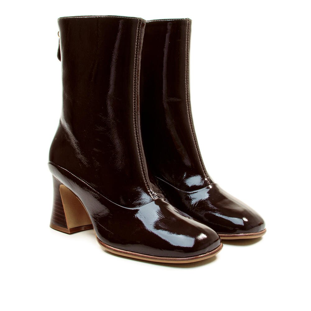 Bota Couro Marrom Cano Médio Cecconello 2883006-2 Marrom 5