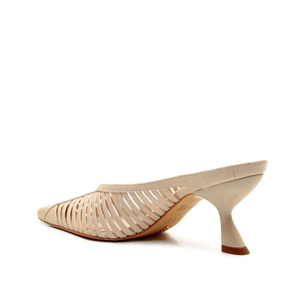 Mule Couro Off White Salto Médio Cecconello 2958003-1 Off White 4