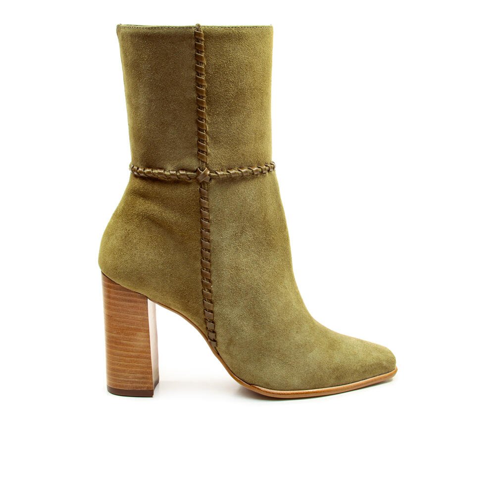 Bota Couro Verde Cano Médio Cecconello 2968001-3