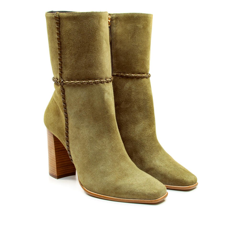 Bota Couro Verde Cano Médio Cecconello 2968001-3 Verde 5