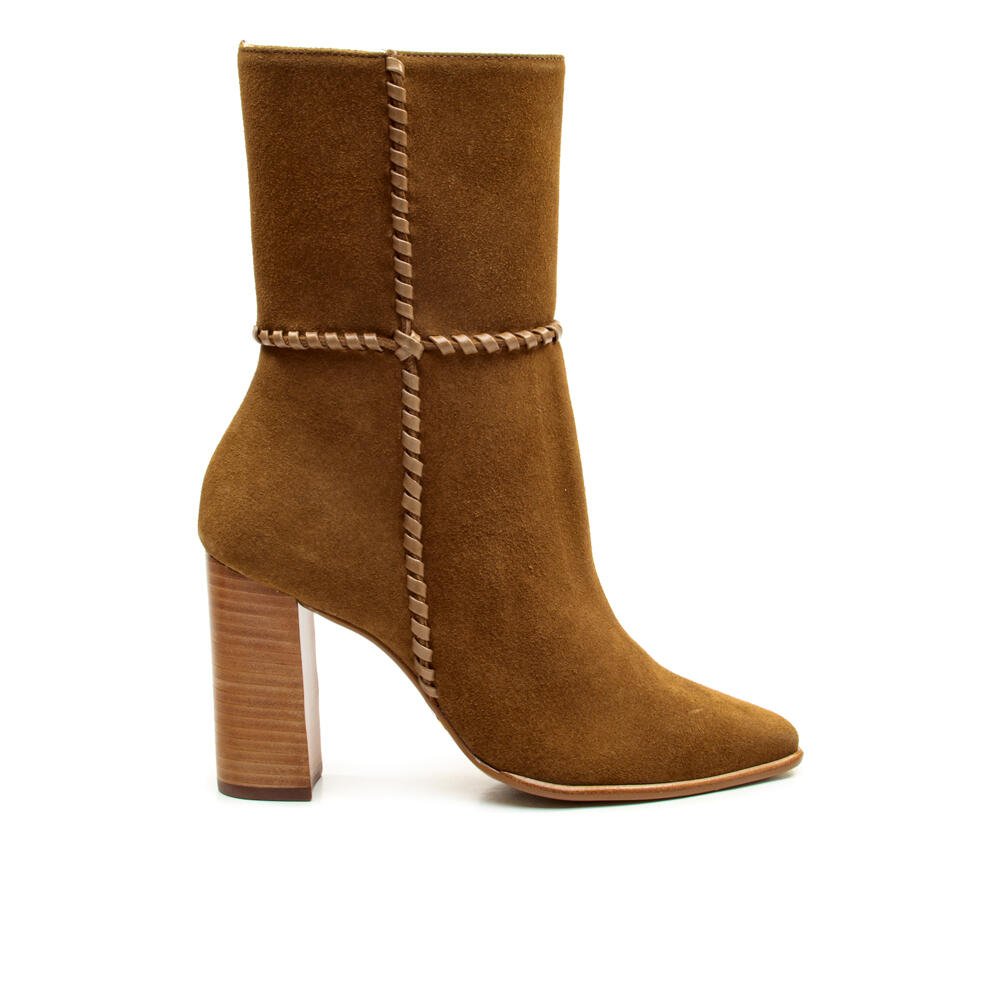 Bota Couro Marrom Cano Médio Cecconello 2968001-1