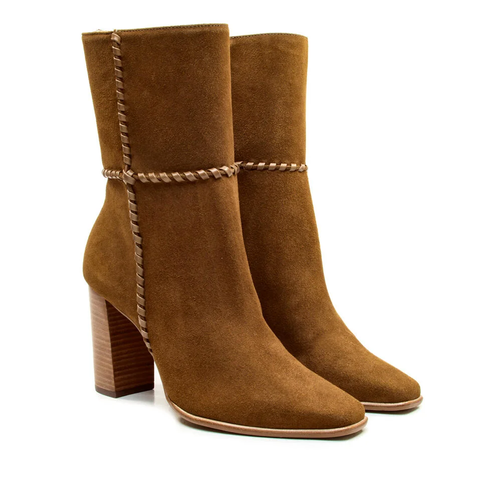 Bota Couro Marrom Cano Médio Cecconello 2968001-1 Marrom 5