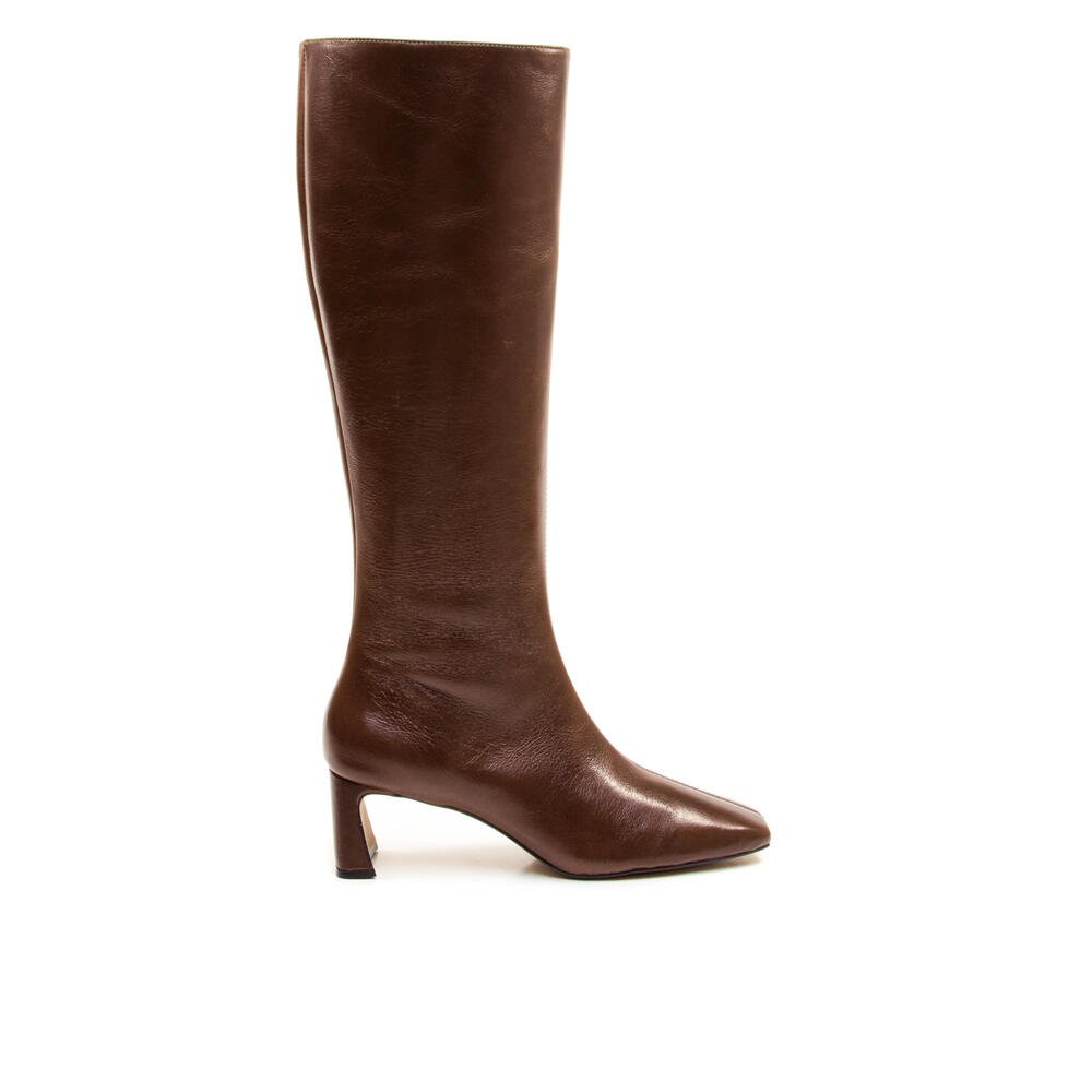 Bota Couro Marrom Cano Longo Cecconello 2949002-3