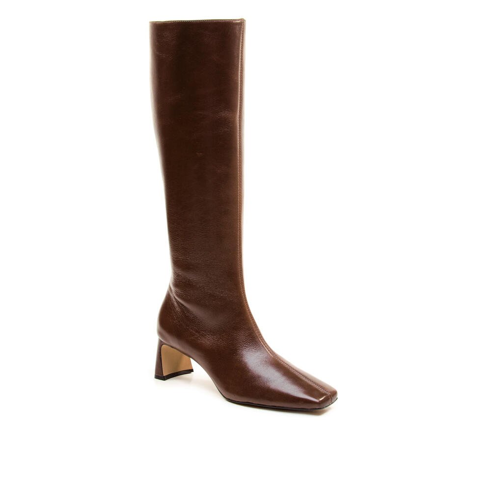Bota Couro Marrom Cano Longo Cecconello 2949002-3 Marrom 3