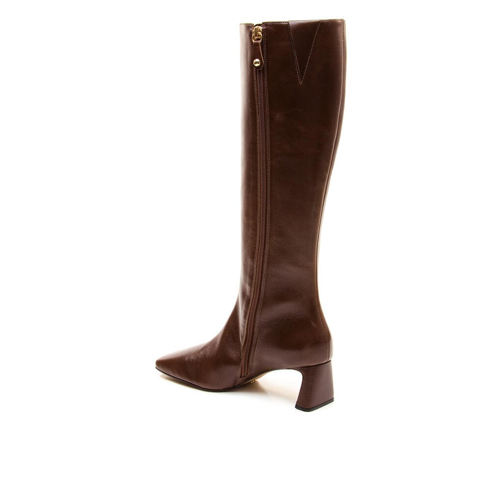 Bota Couro Marrom Cano Longo Cecconello 2949002-3 Marrom 4