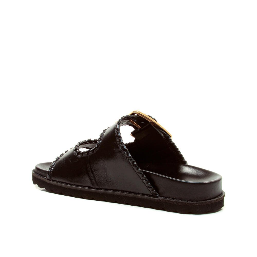 Sandália Papete Couro Preto Cecconello 2966001-1 Preto 4