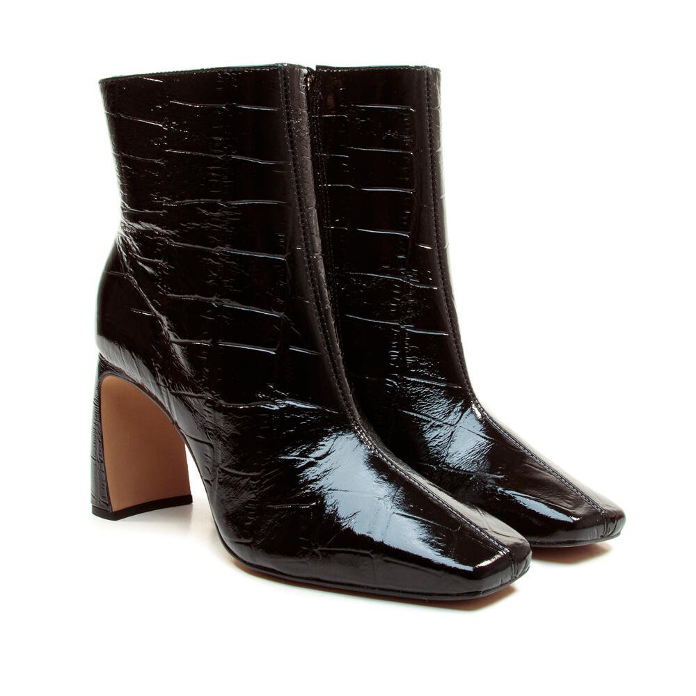 Bota Couro Preto Cano Curto Cecconello 2973006-2 Preto 5