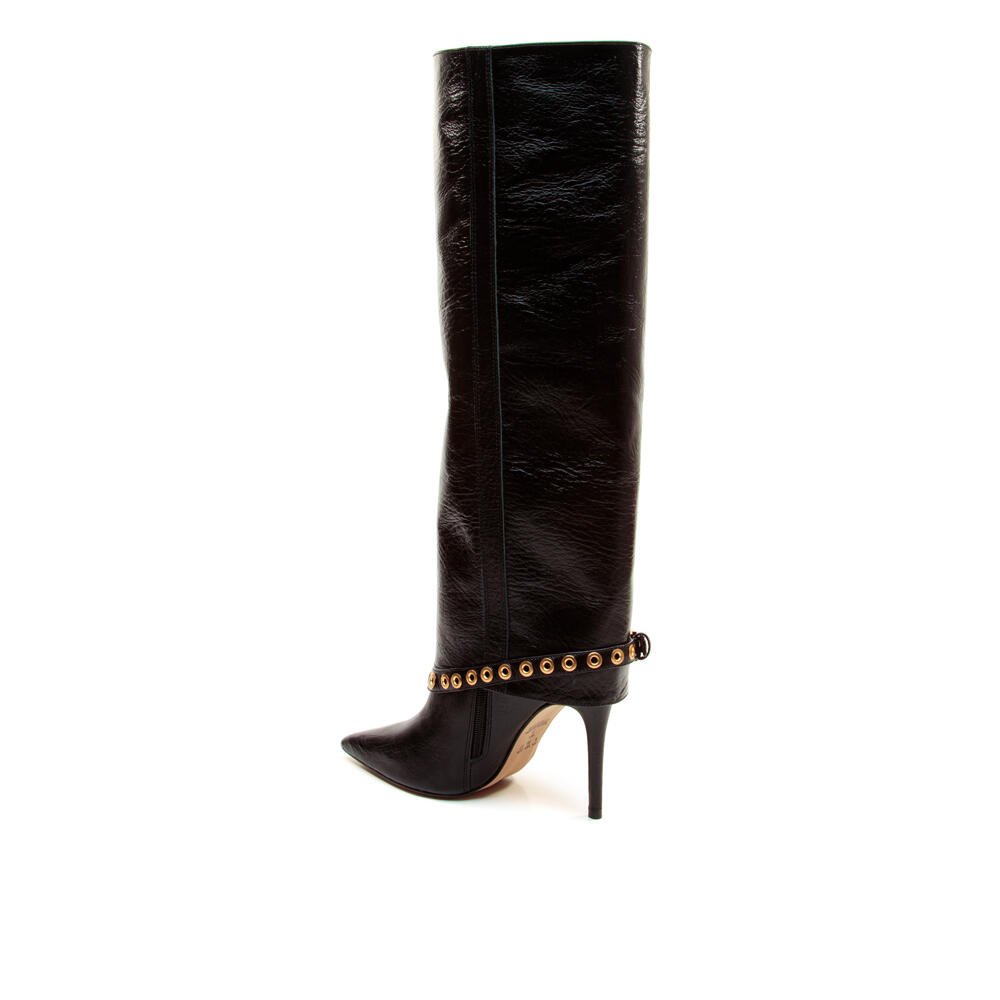 Bota Couro Preto Cano Longo Cecconello 2906002-2 Preto 2