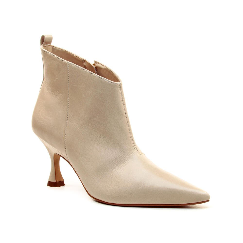 Bota Couro Off White Cano Curto Cecconello 2964003-4 Off White 2