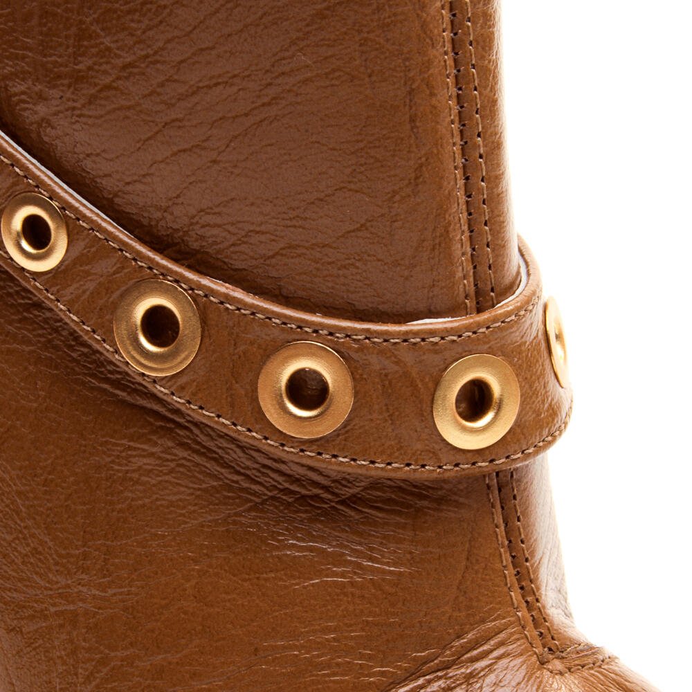 Bota Couro Marrom Cano Longo Cecconello 2906002-3 Marrom 5