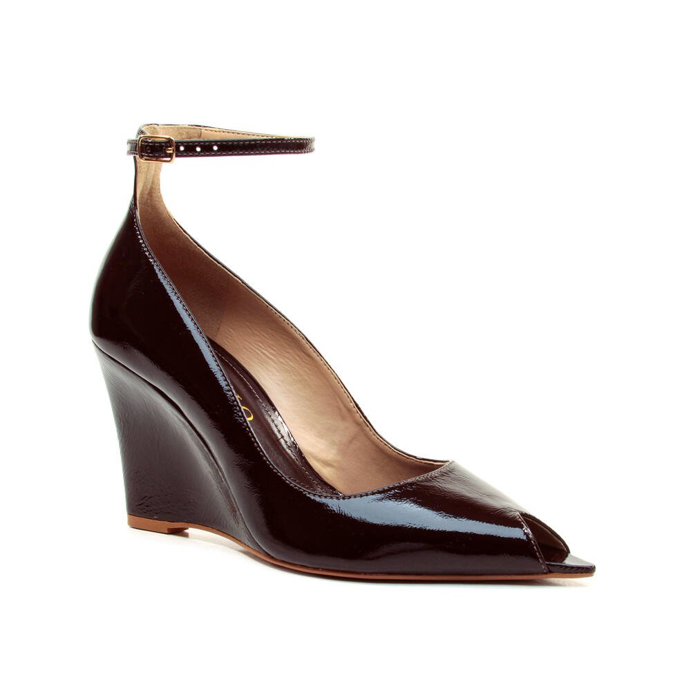 Scarpin Couro Marrom Salto Alto Cecconello 2975001-3 Marrom 3