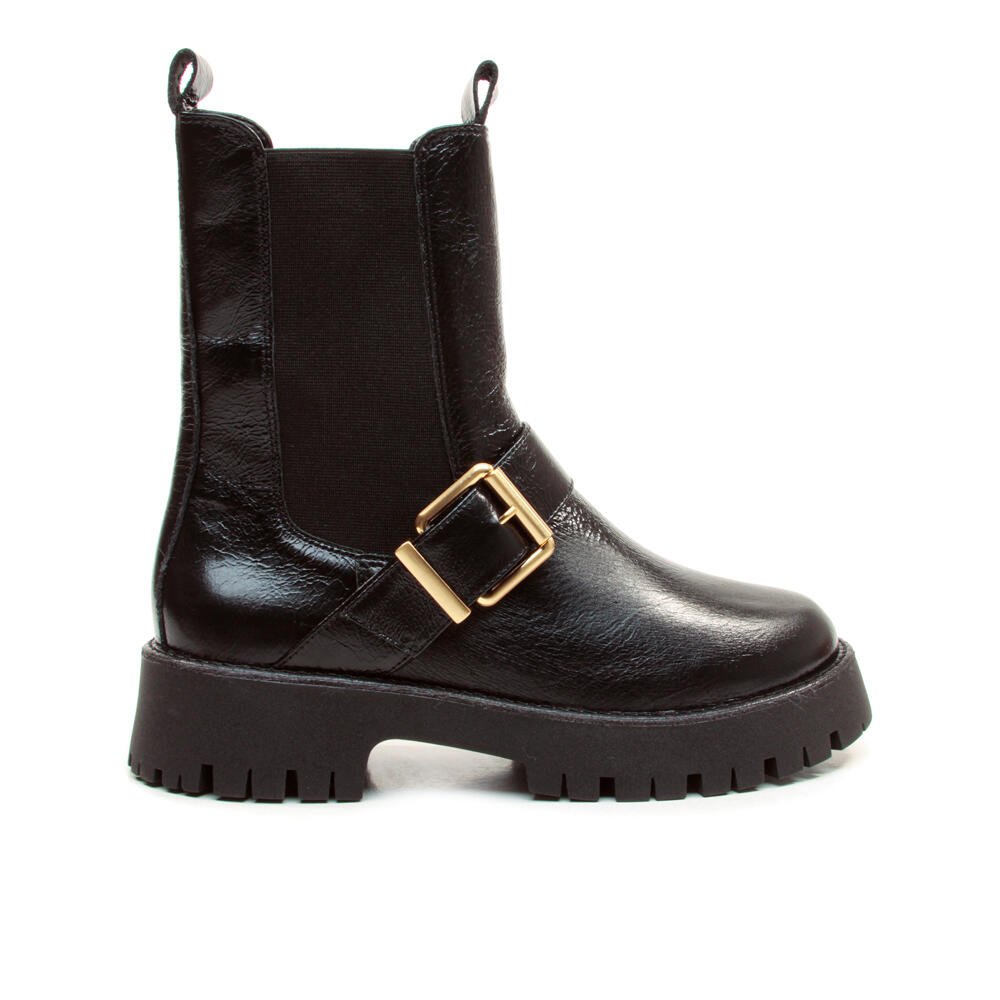 Bota Couro Preto Cano Médio Cecconello 2972004-1