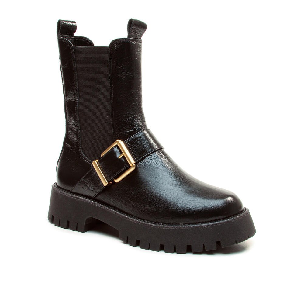 Bota Couro Preto Cano Médio Cecconello 2972004-1 Preto 3