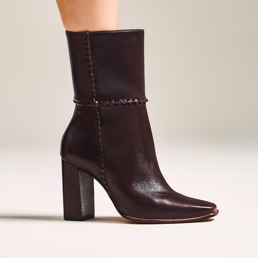 Bota Couro Marrom Cano Médio Cecconello 2968001-2 Marrom 2
