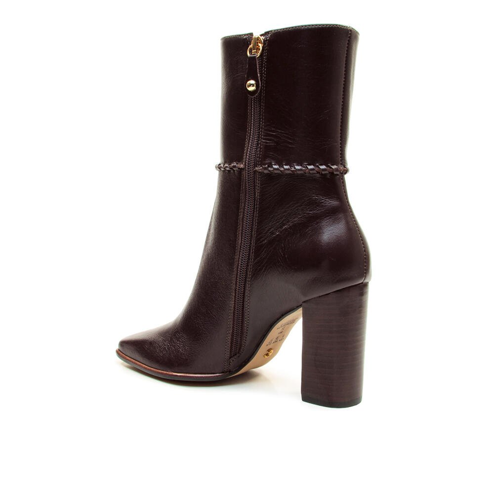 Bota Couro Marrom Cano Médio Cecconello 2968001-2 Marrom 4
