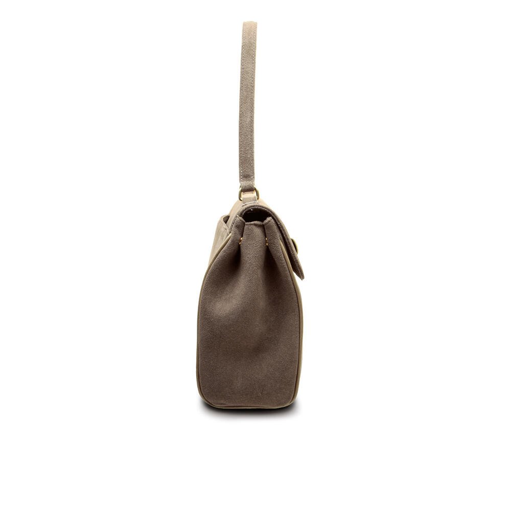 Bolsa Couro Cinza Cecconello C2647-6 DESCRIÇAO 5