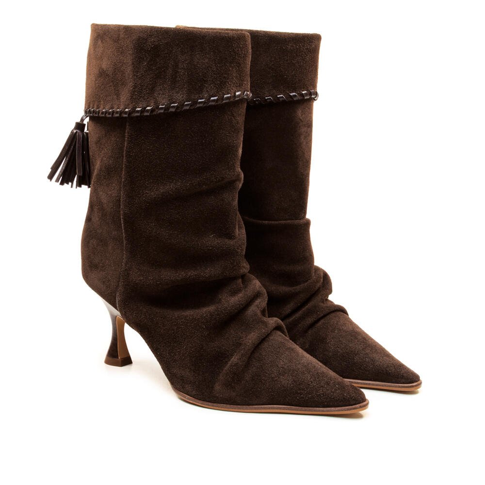 Bota Couro Marrom Cano Médio Cecconello 2905007-2 Marrom 5