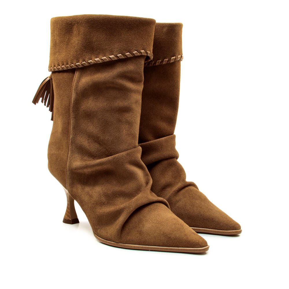 Bota Couro Marrom Cano Médio Cecconello 2905007-1 Marrom 5